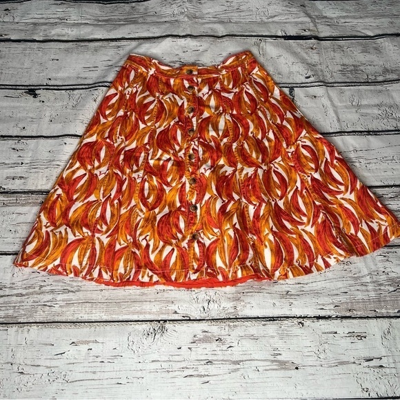 Anthropolgie Maeve Banana Grove A-Line Skirt Size 8p - Picture 8 of 9
